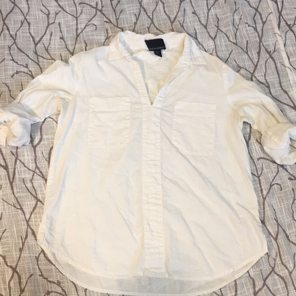 Oversized Linen Blouse